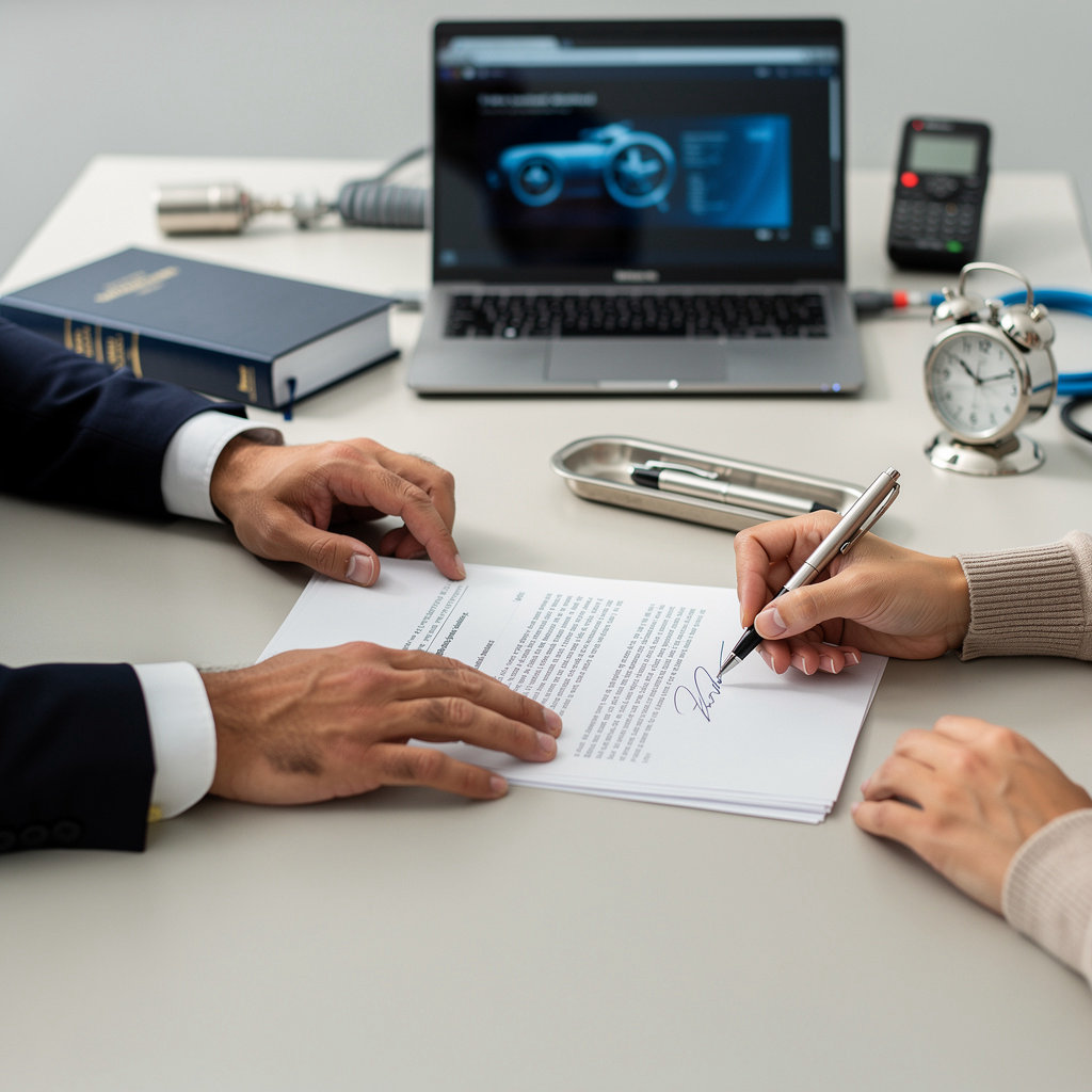 Stand By Team Crionico Italia - avvocato specializzato in diritto della crioconservazione durante consultazione professionale su patrocinio legale